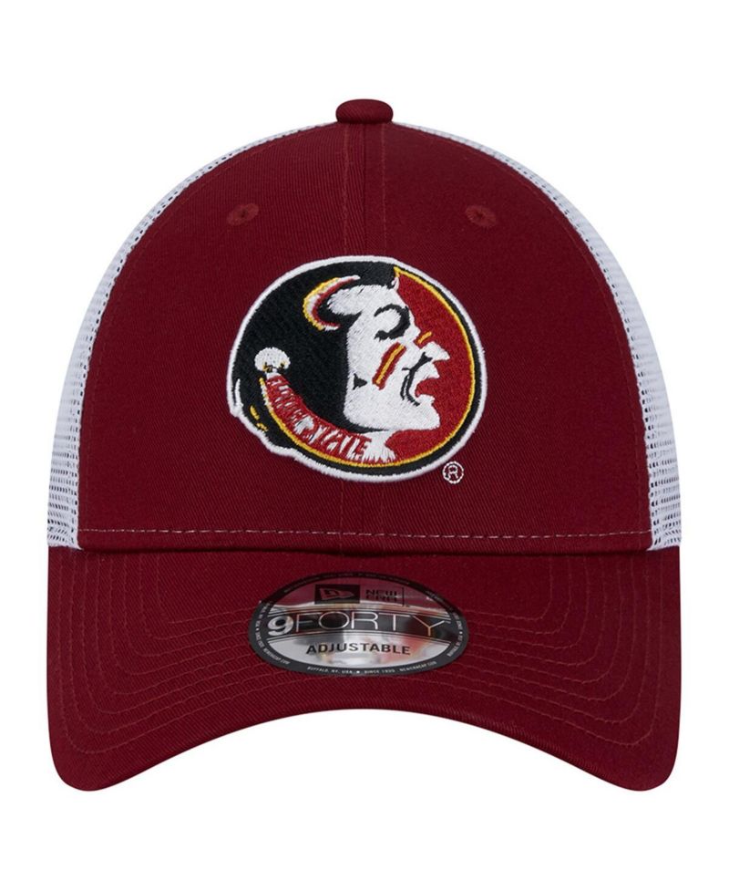 Men's Garnet Florida State Seminoles Trucker 9FORTY Adjustable Hat