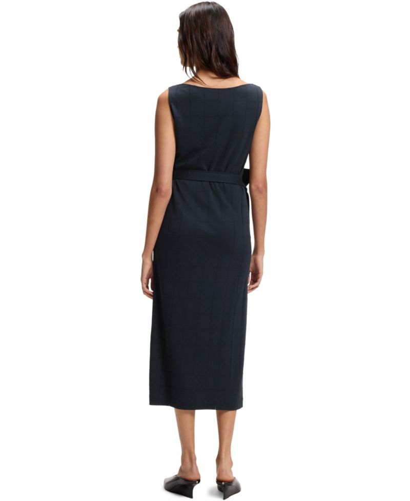 BOSS by Women's Slim-Fit Checked Jersey Dress