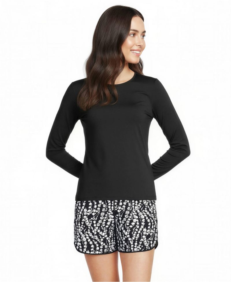 Women's SunShade UPF 50 Long Sleeve Rash Guard Swim Tee