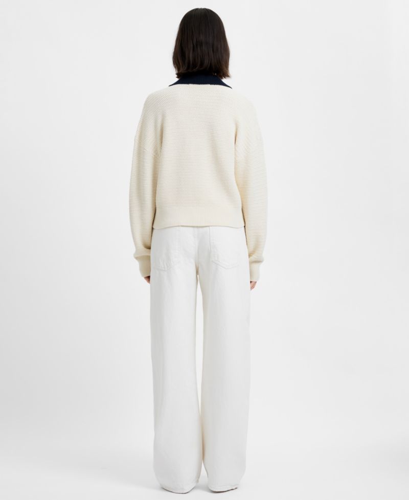 Women's Mozart Contrast Trim Knit Pull-On Sweater