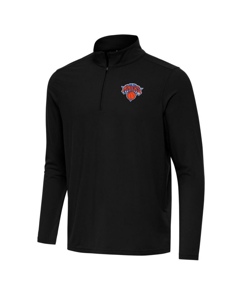 Men's Black New York Knicks Intent Quarter-Zip