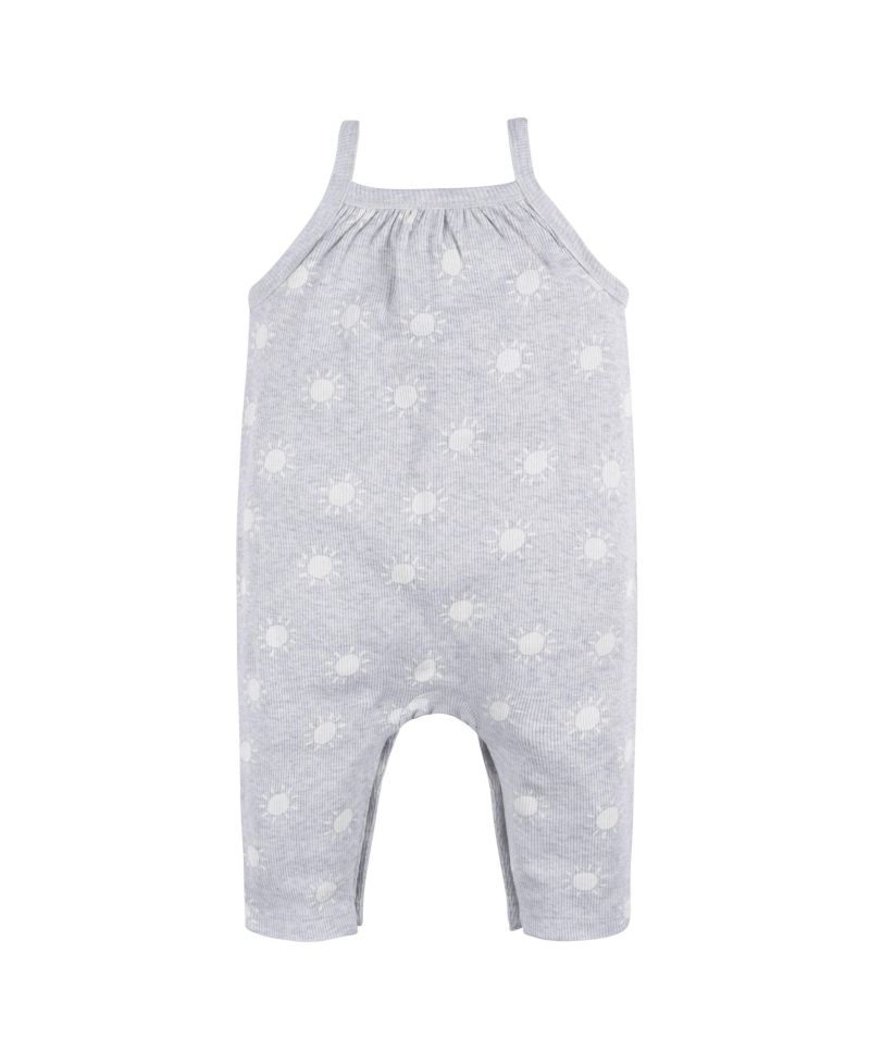 Baby Girls Sleeveless Long-Leg Romper