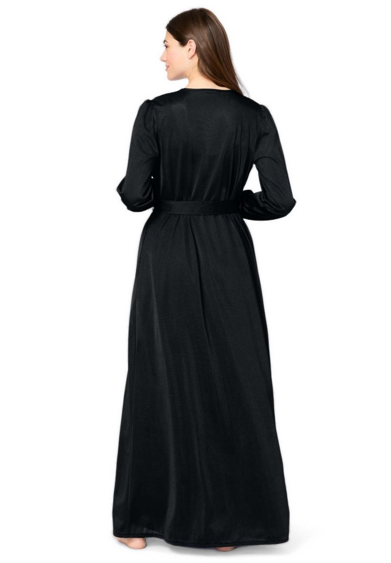 Plus Size Peignoir 2-Piece Tricot Gown and Robe