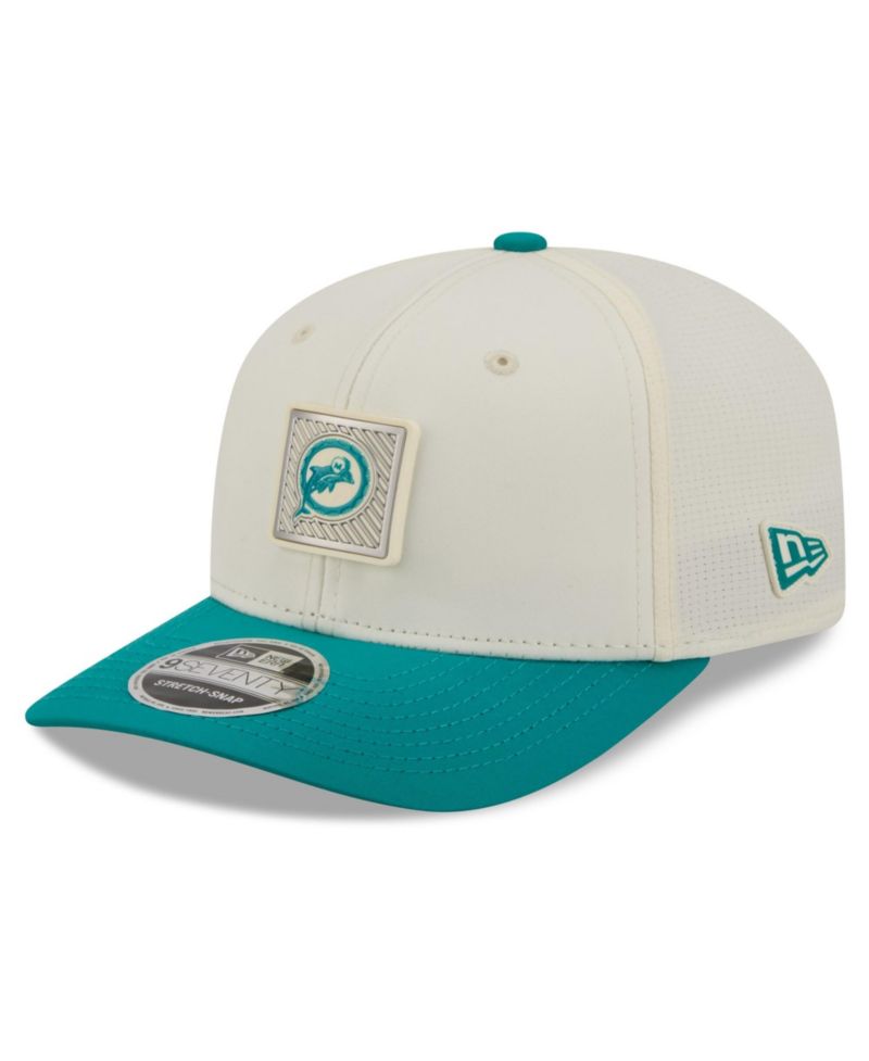 Men's Cream/Aqua Miami Dolphins 2026 NFL Training Camp 9SEVENTY Adjustable Hat