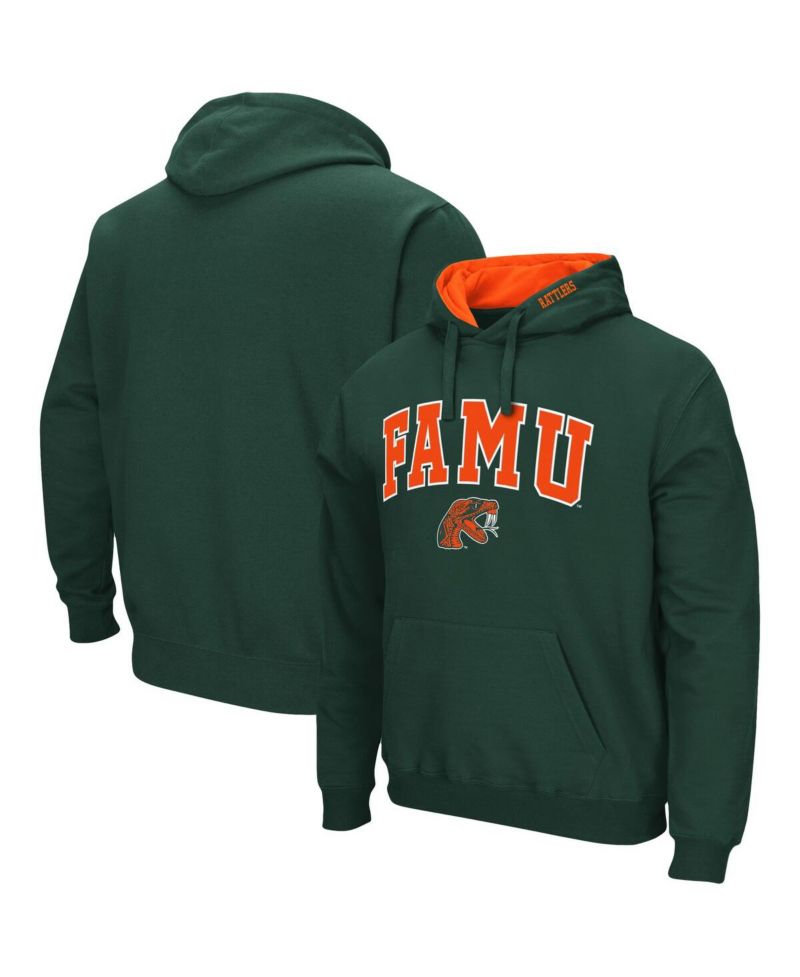 Men's Green Florida A&M Rattlers Isle Pullover Hoodie