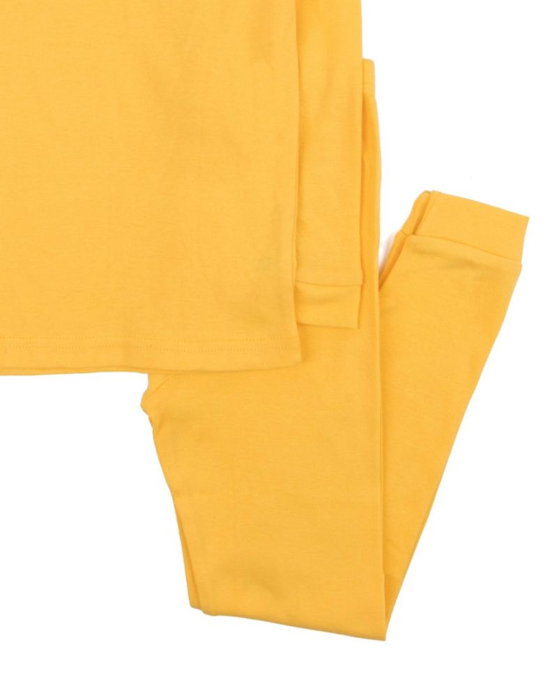 Kids Matching Family Two Piece Cotton Long Sleeve Solid Color Pajamas 6-14