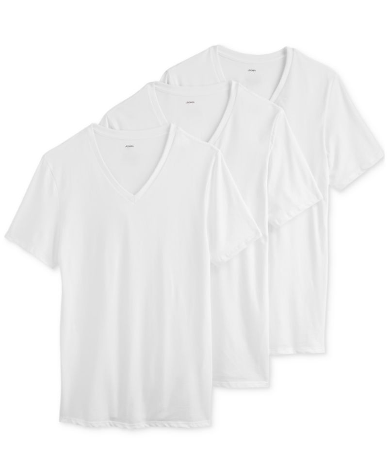 Men's Stretch Short-Sleeve V-Neck T-Shirts, Pack of 3