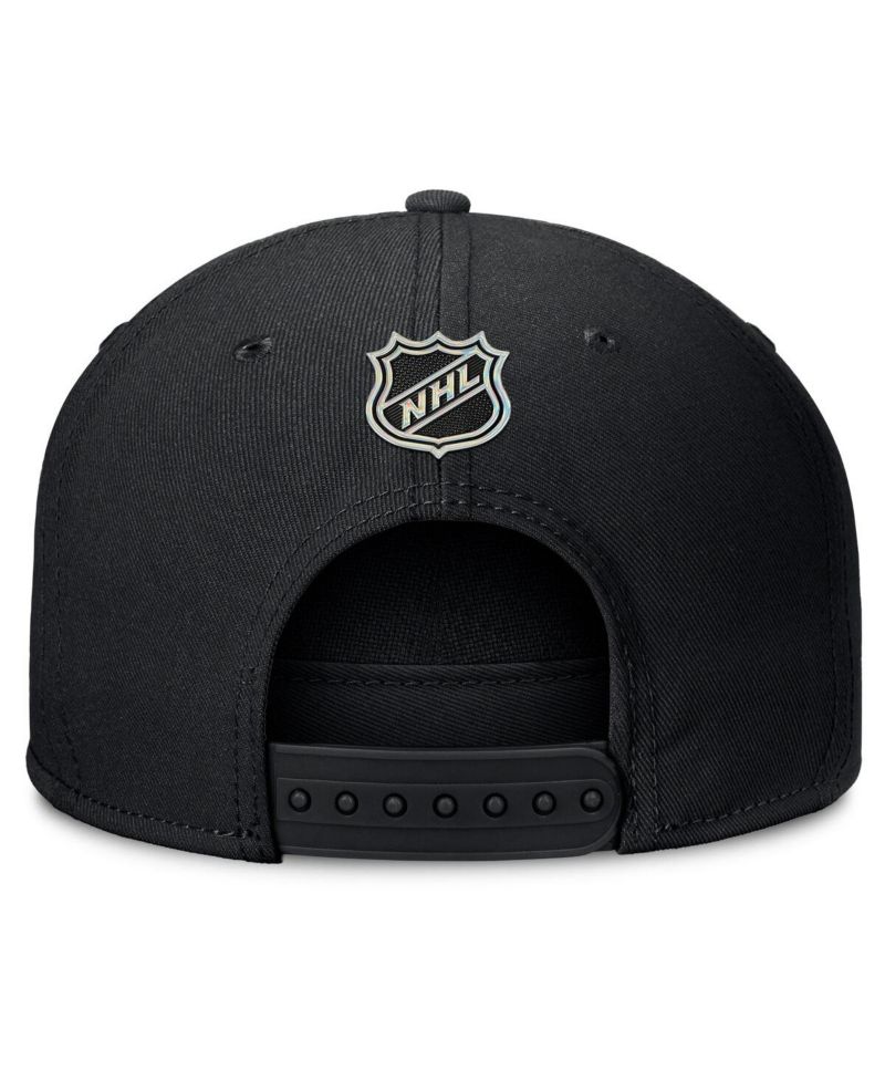 Men's Black Carolina Hurricanes Authentic Pro Rink Team Code Snapback Hat