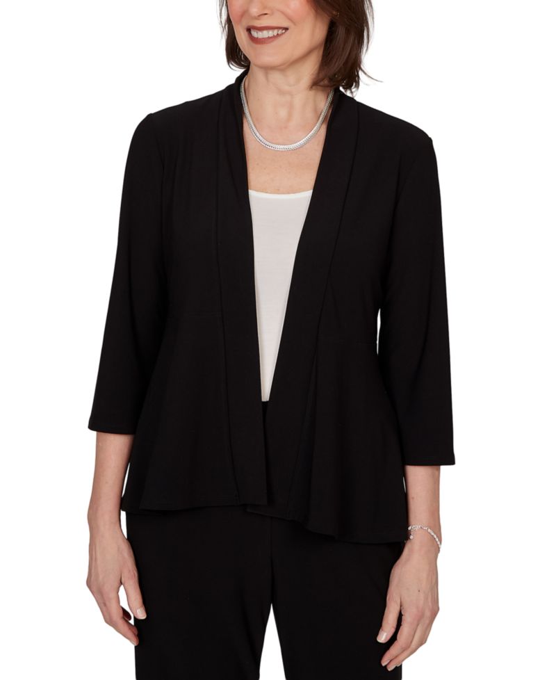 Petite Light Open Crepe Cardigan Top