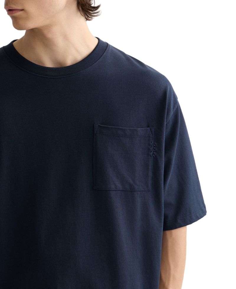 Men's Oversized Crewneck Pocket T-Shirt