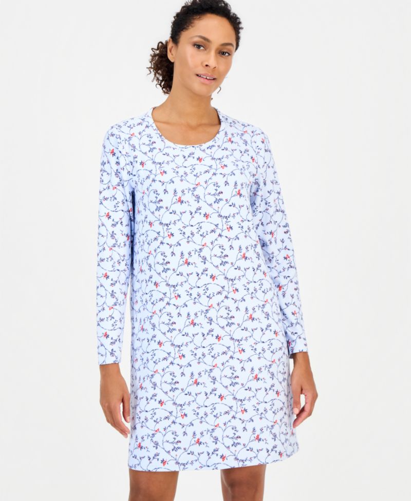 Women's Long Sleeve Soft Knit Sleepshirt