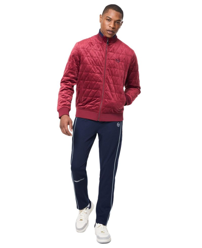 Men's Redi Quilted Velour Bomber Jacket
