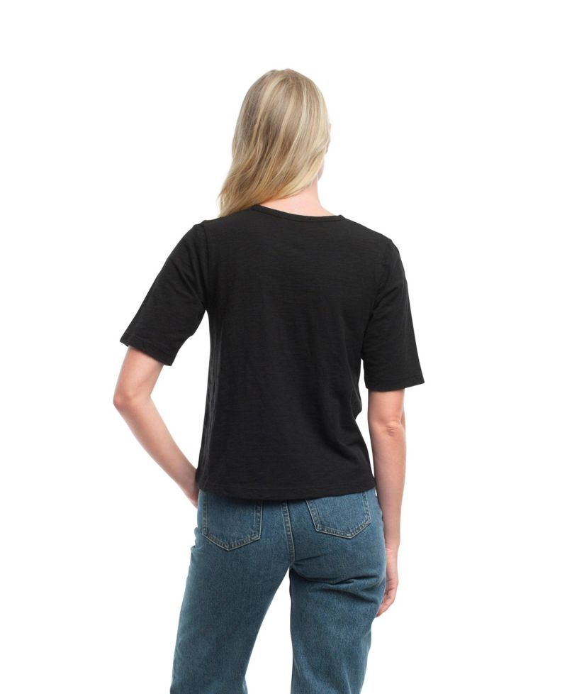 Women's Baby Fit Elbow Sleeve Tee