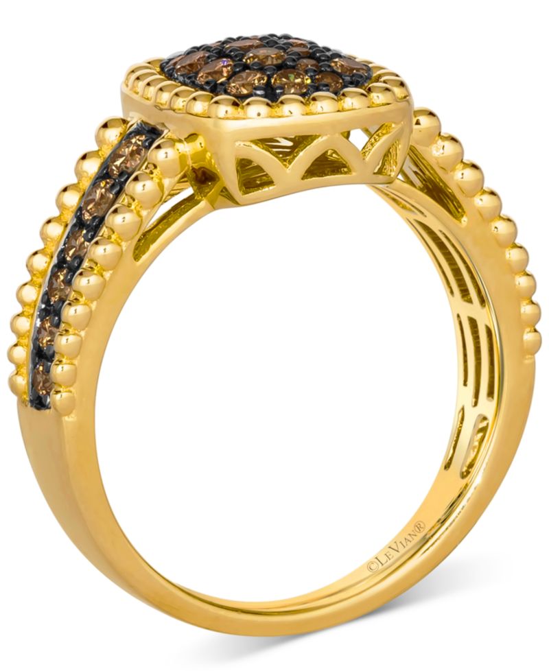 Chocolatier® Chocolate Diamond® (5/8 ct. t.w.) Ring in 14k Honey Gold