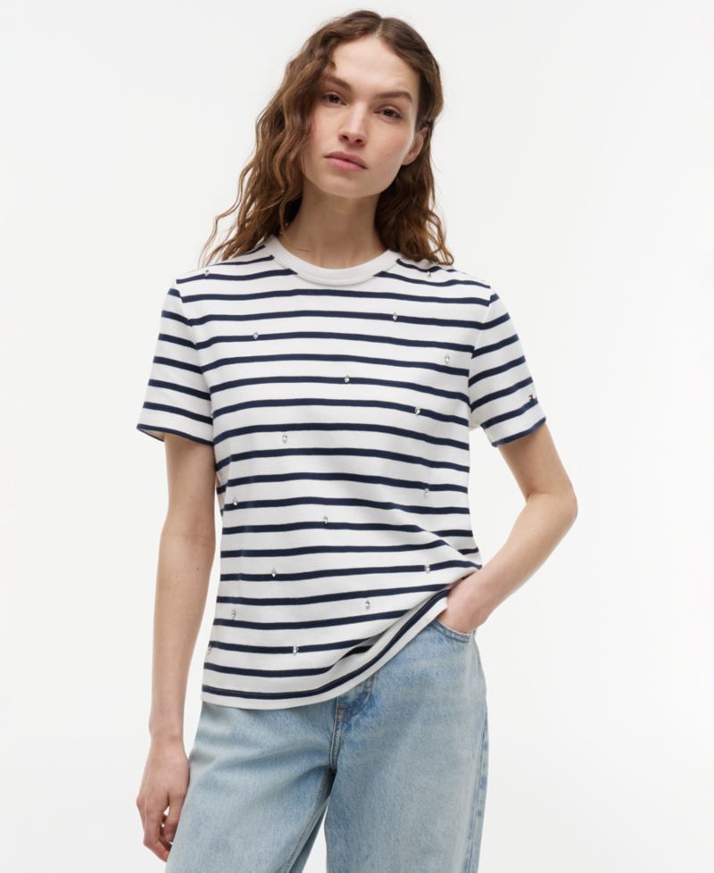 Women's Ribbed Crewneck T-Shirt