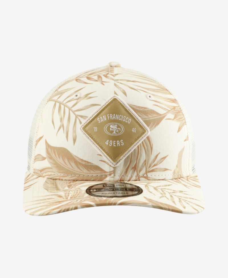 Men's Tan San Francisco 49ers Tonal Palm COOLERA 9SEVENTY Adjustable Trucker Hat