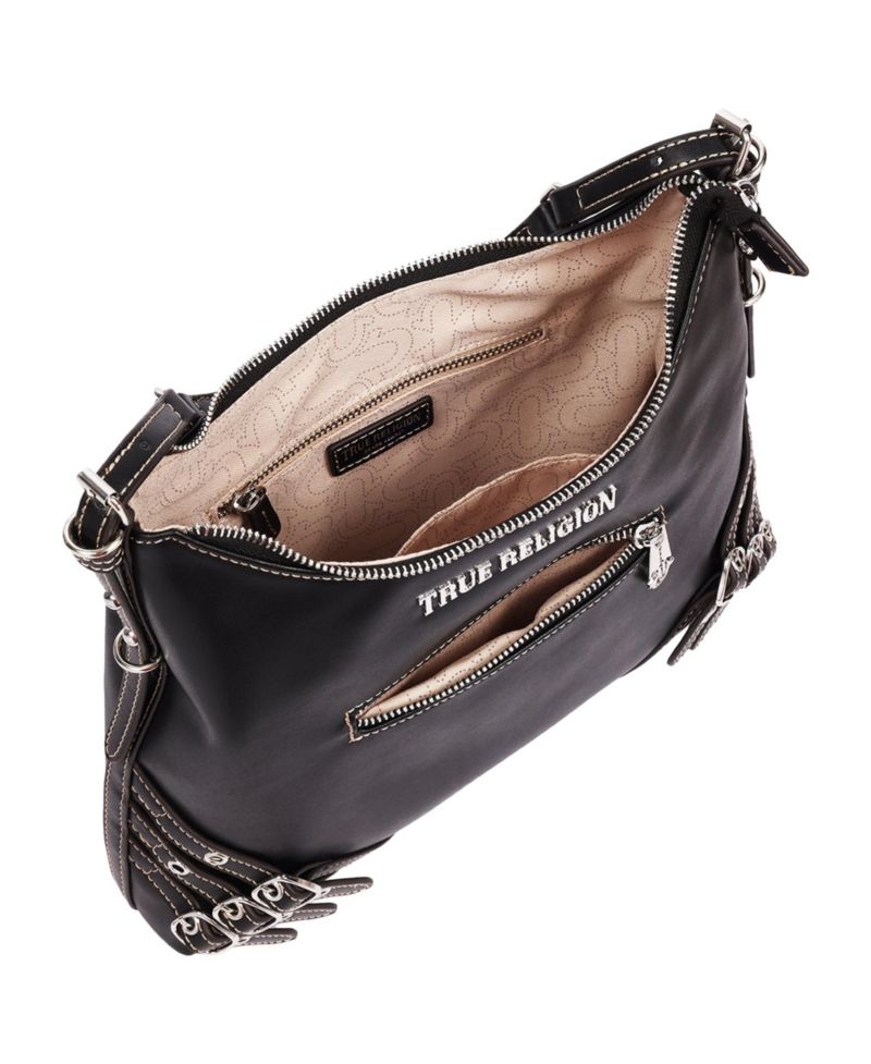 Women's Triple Straps Large PU Hobo Bag