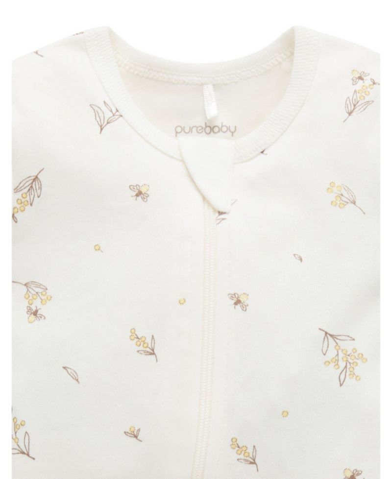 Baby Boy and Baby Girl Short Sleeve Zip Coveral