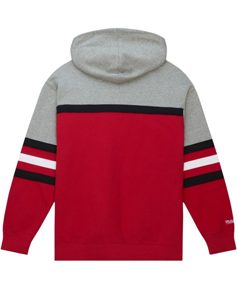 Men's Red, Gray Detroit Red Wings Head Coach Pullover Hoodie