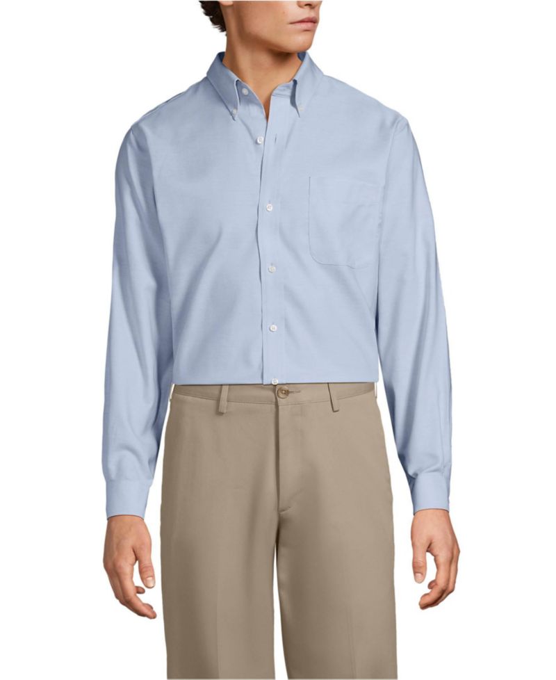 Women's Men's Traditional Fit Solid No Iron Supima Oxford Dress Shirt