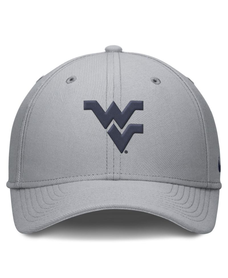 Men's Gray West Virginia Mountaineers Rise SwooshFlex Dri-FIT Hat
