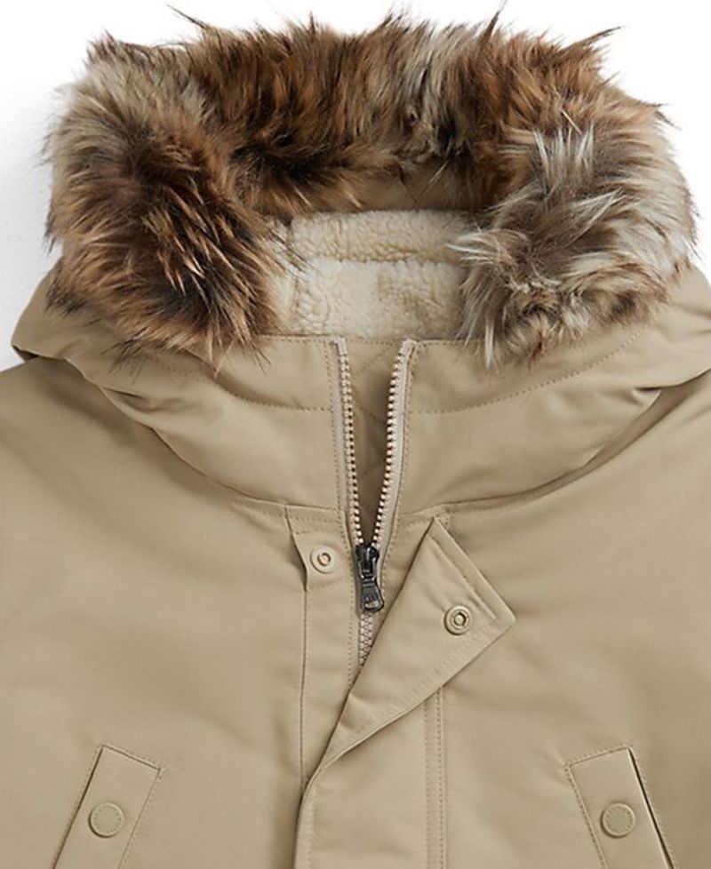 Big Boys' Faux-Fur-Trim Down Parka