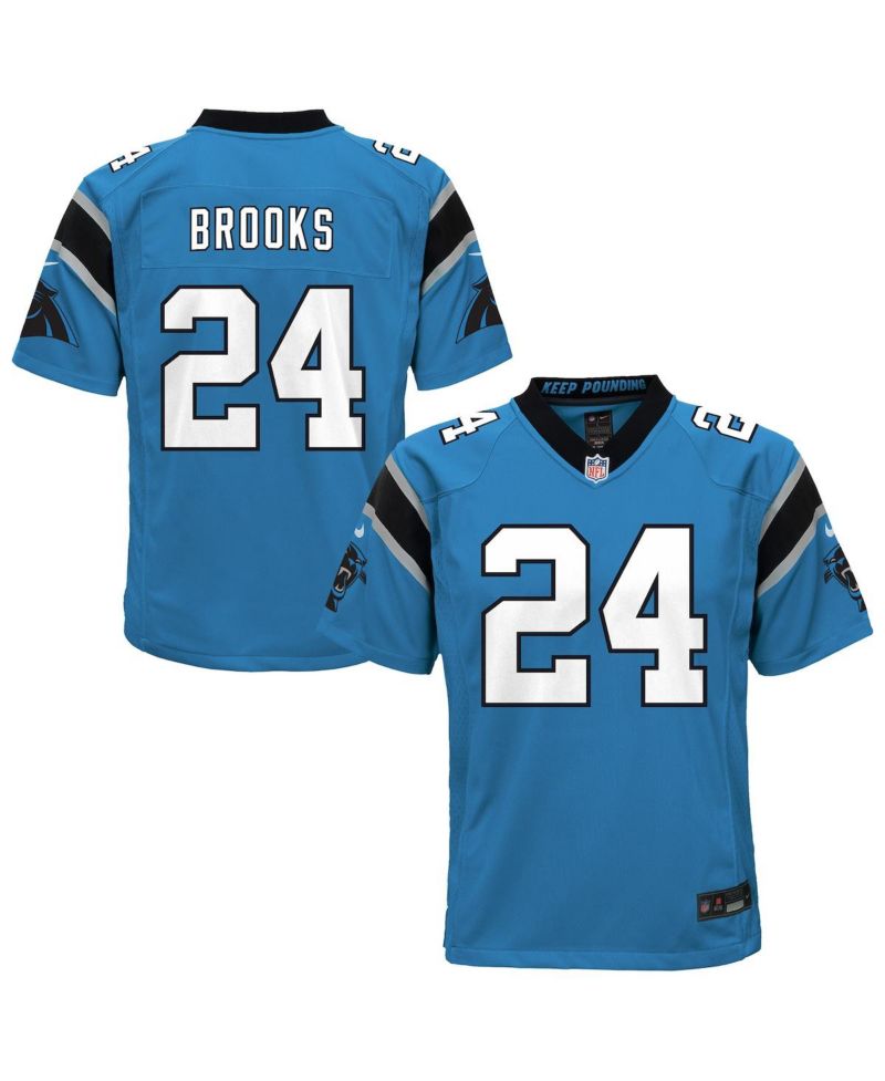 Big Boys and Girls Jonathon Brooks Blue Carolina Panthers Alternate Game Jersey