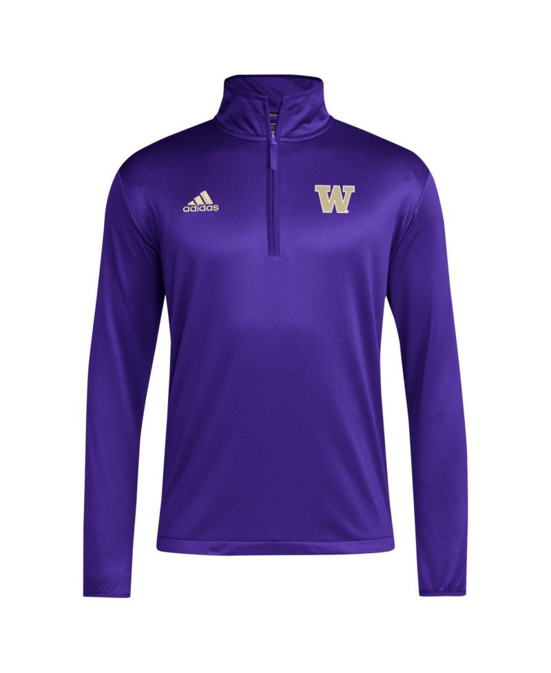 Men's Purple Washington Huskies Coaches Sideline Quarter-Zip Top