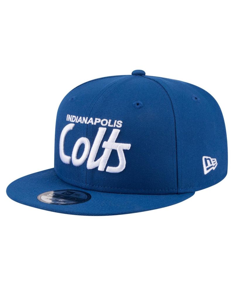 Men's Royal Indianapolis Colts Core Team Script 9FIFTY Snapback Hat