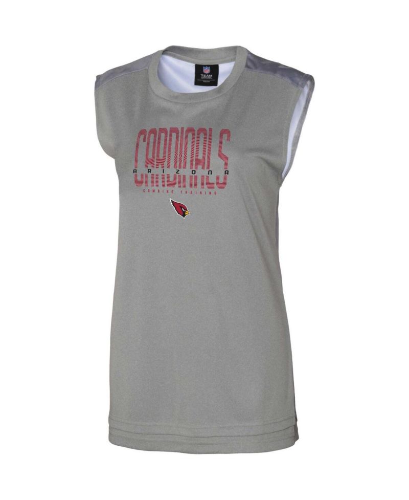 Women's Gray Arizona Cardinals No Sweat Tank Top