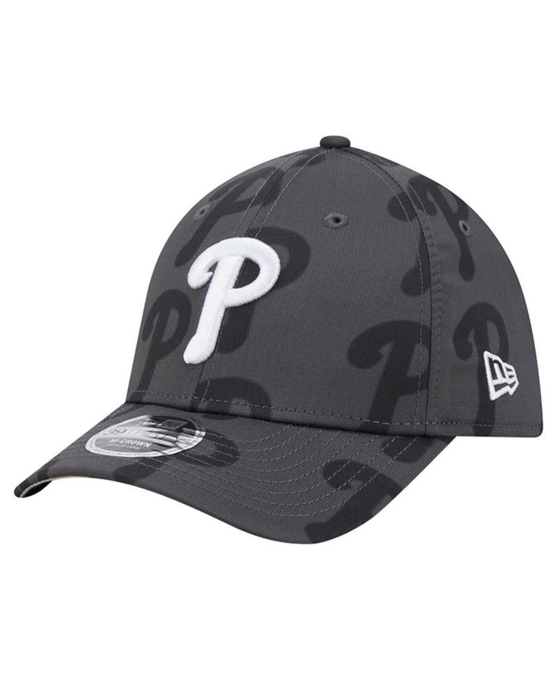 Men's Gray Philadelphia Phillies Halftone 39THIRTY Flex Hat