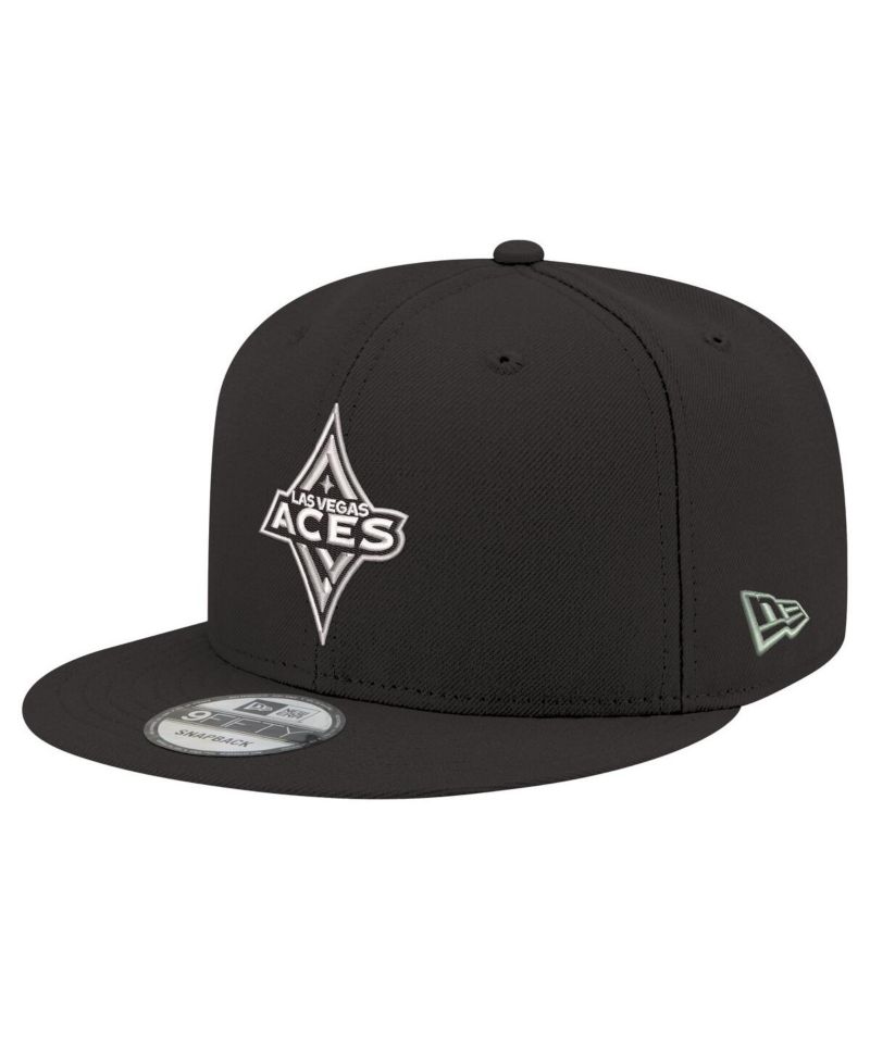 Men's and Women's Black Las Vegas Aces Logo 9FIFTY Snapback Hat