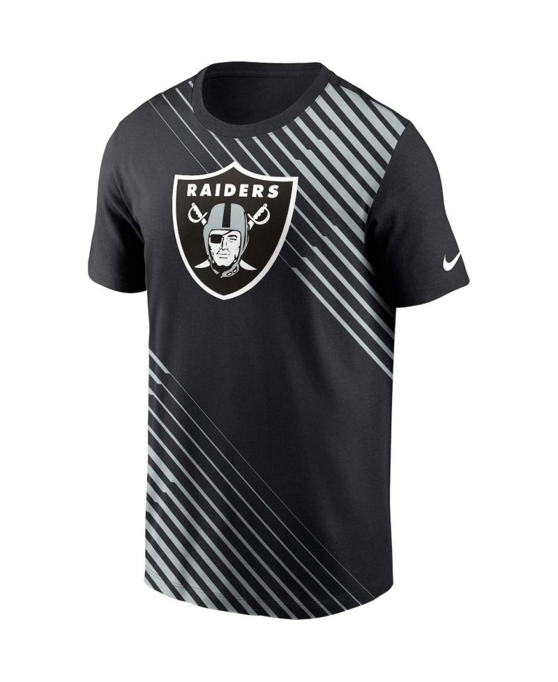 Men's Black Las Vegas Raiders Yard Line Fashion Asbury T-shirt