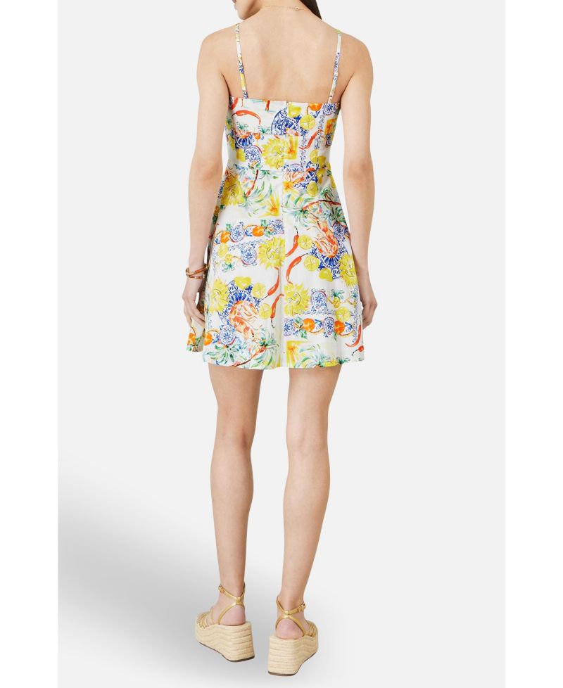 Women's Print Cotton Mini Sun Dress