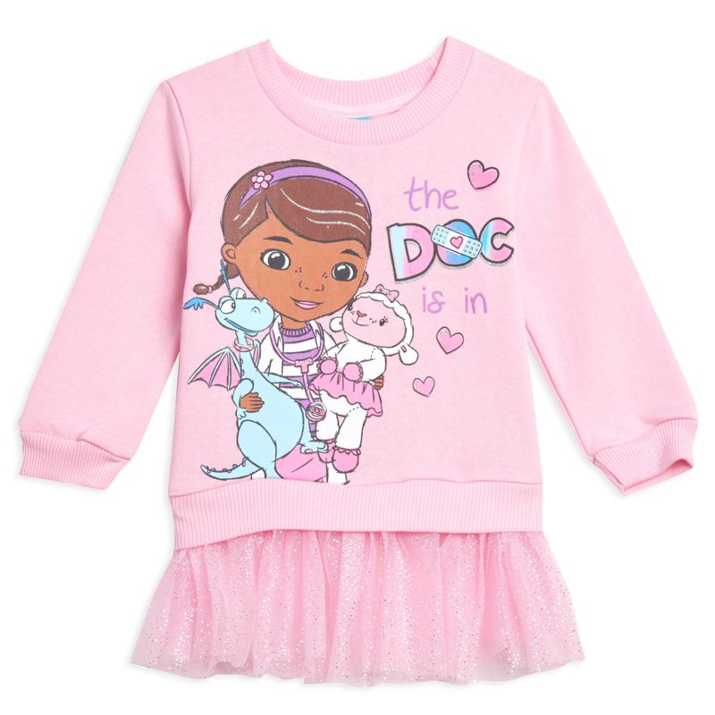 Girls Fleece Sweatshirt Dress