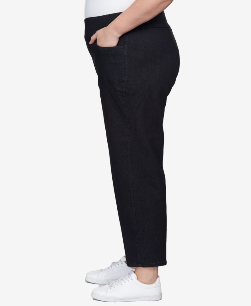 Plus Size Women's Super Stretch Mid- Rise Average Length Pant