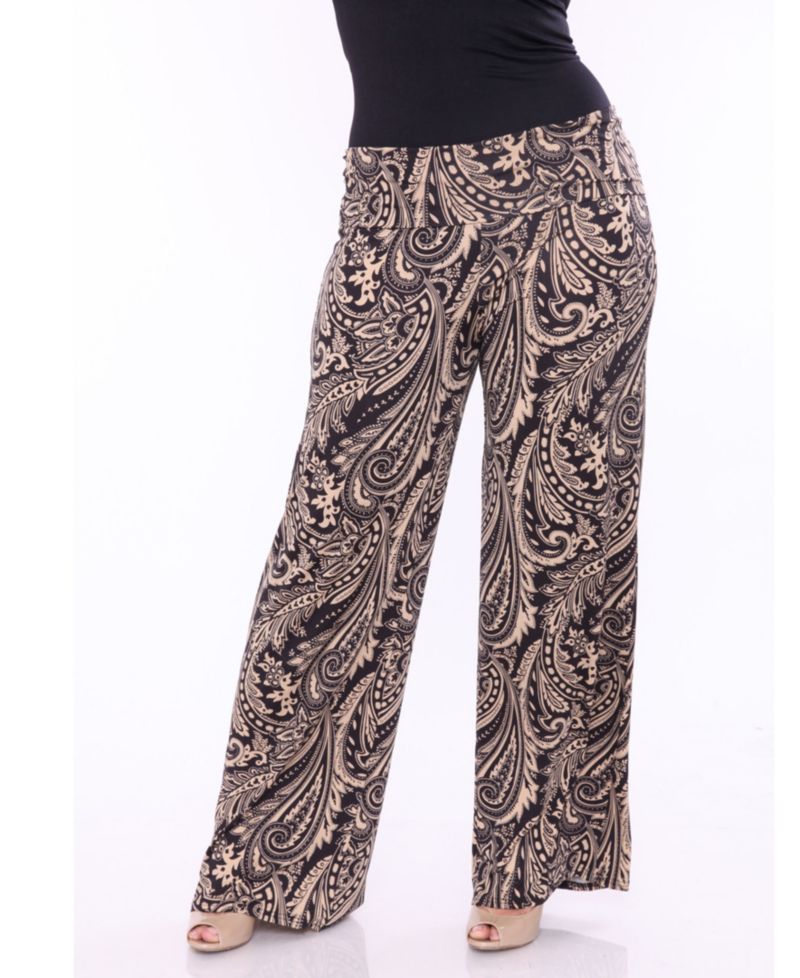 Plus Size Printed Palazzo Pants