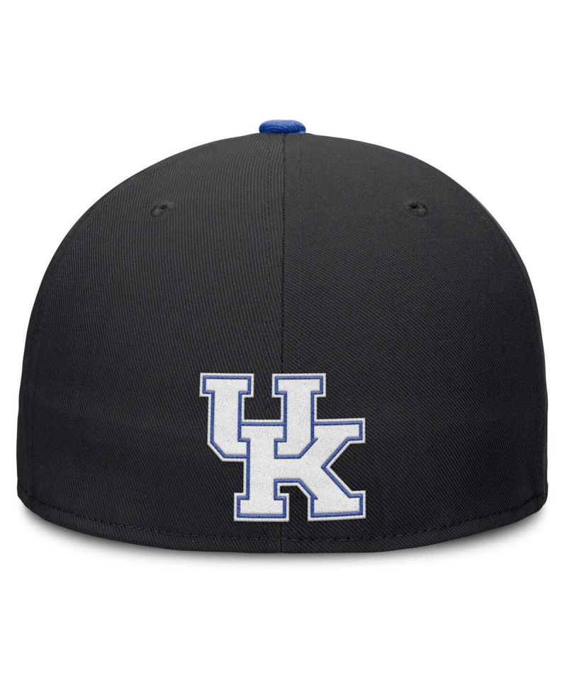 Men's Black Kentucky Wildcats True Primetime Performance Fitted Hat