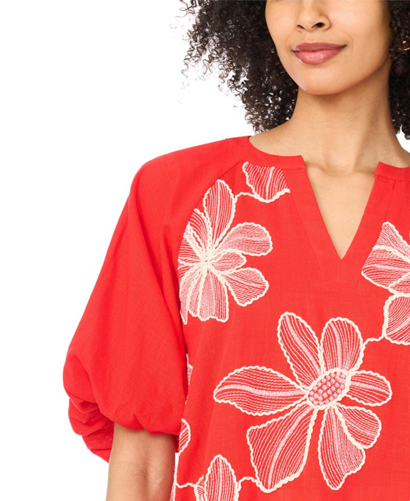 Women's Split V-Neck Top