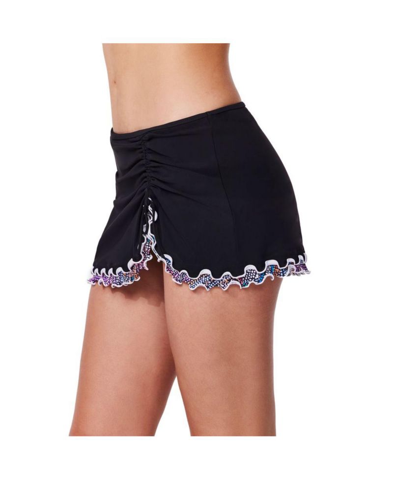 Women's Layla Tricolore Side Slit Skirted Bottom