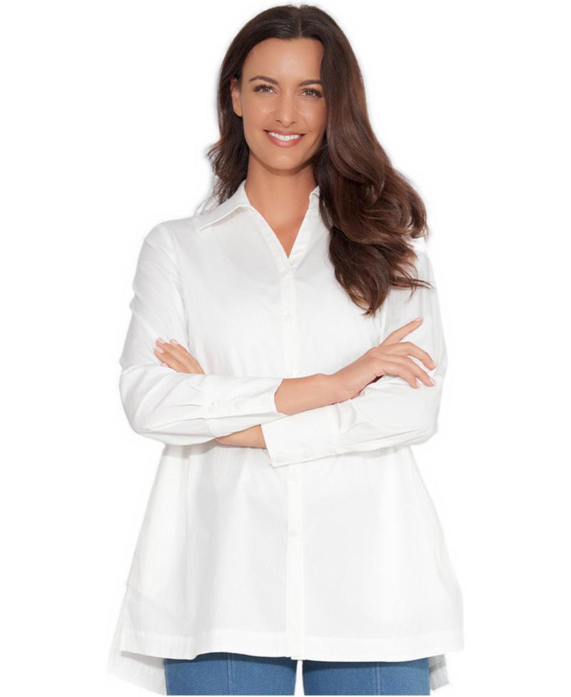 Women's V-Neck Unique Side Step Insert Wish List Shirt