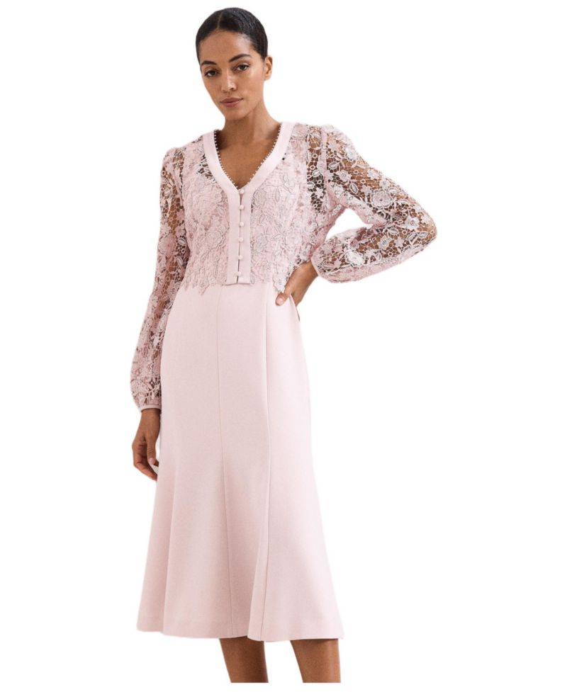 Women's Ayumi Part Lace Midi Dress