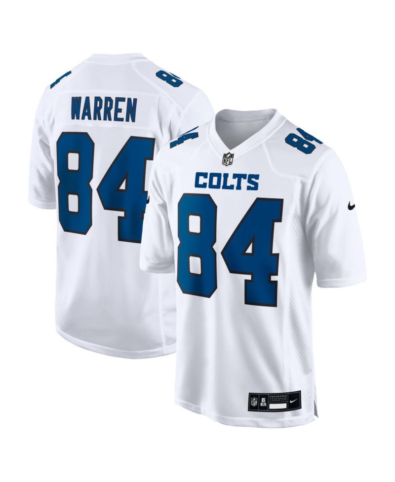 Men's Tyler Warren Tundra White Indianapolis Colts Fashion Game Jersey