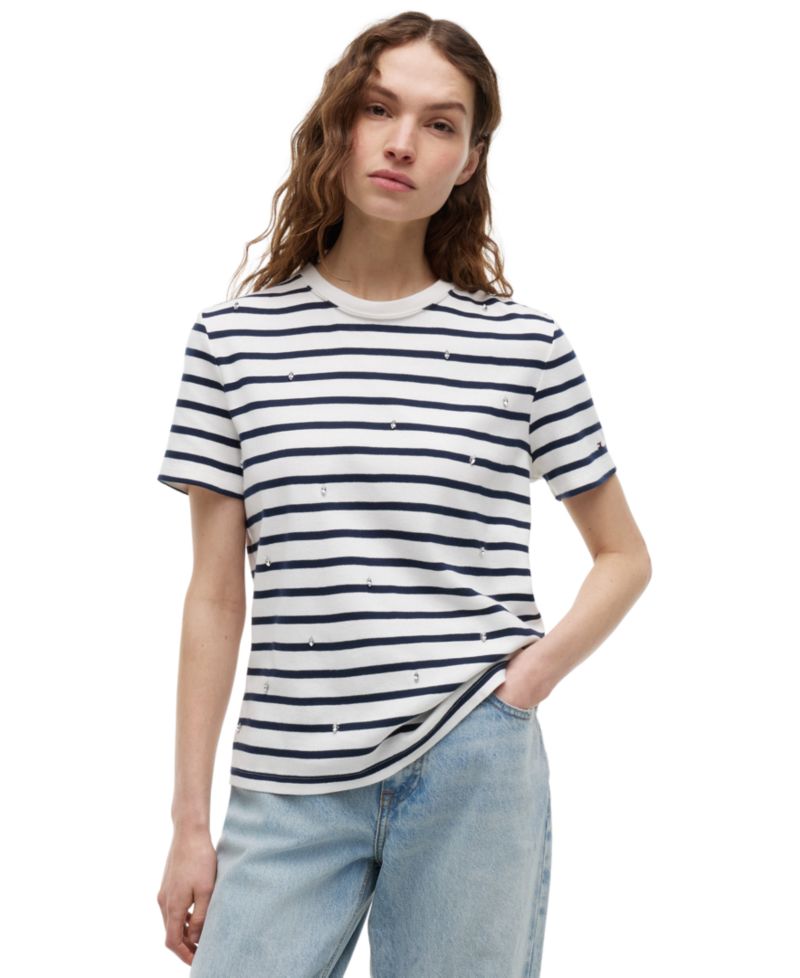 Women's Ribbed Crewneck T-Shirt