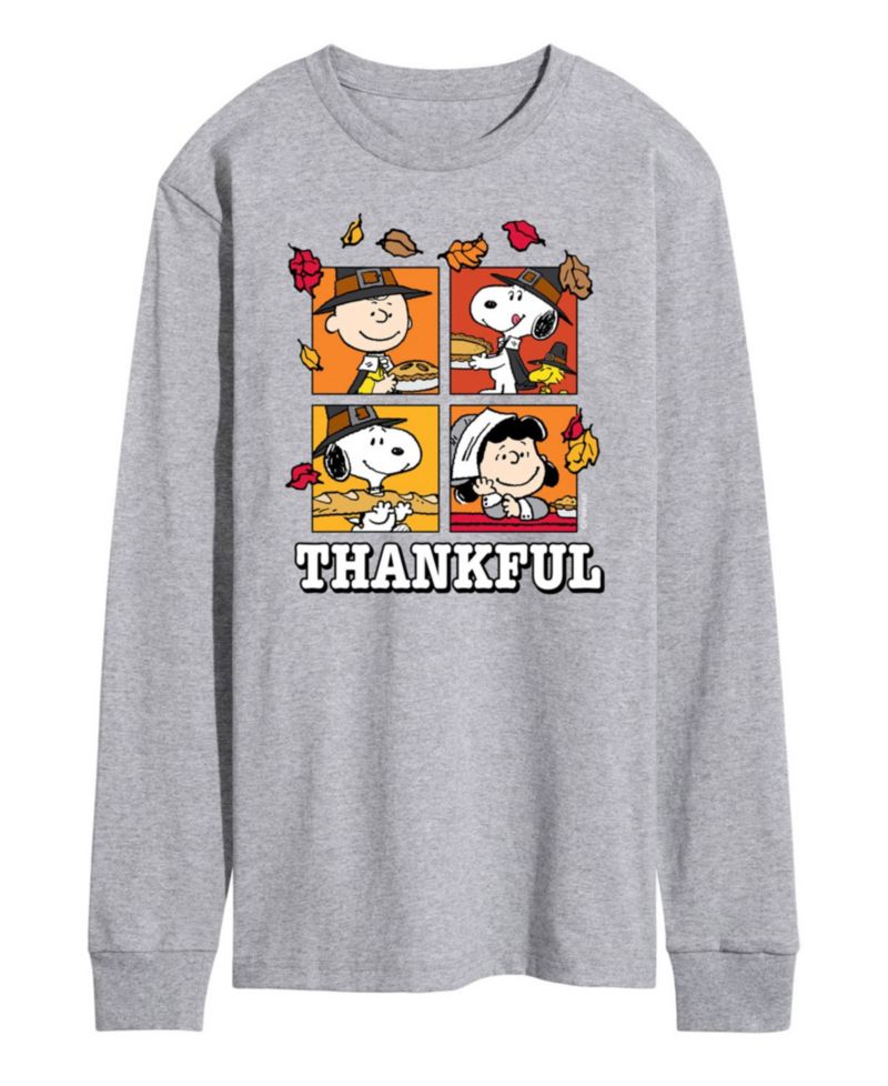 Men's Peanuts Thankful Long Sleeve T-shirt