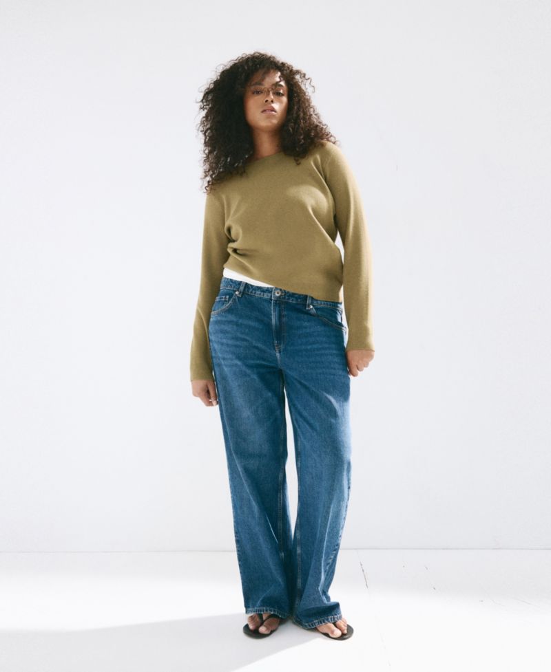 Women's Fine-Knit Boat-Neck Sweater