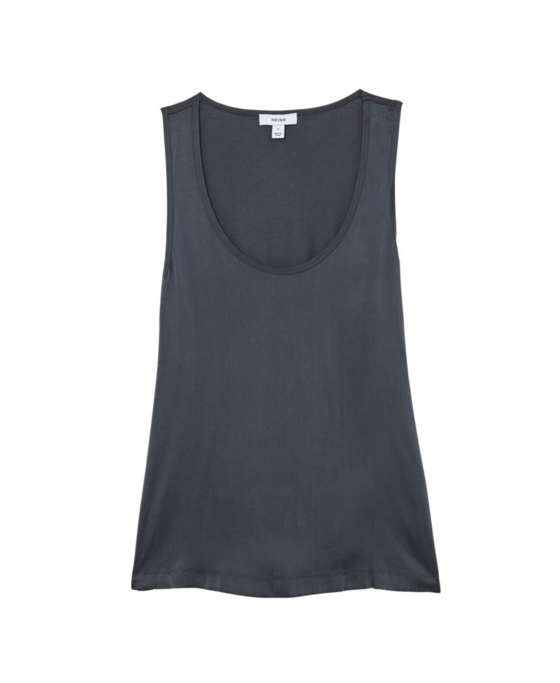 Women's Ruby Silk-Front Cami Top
