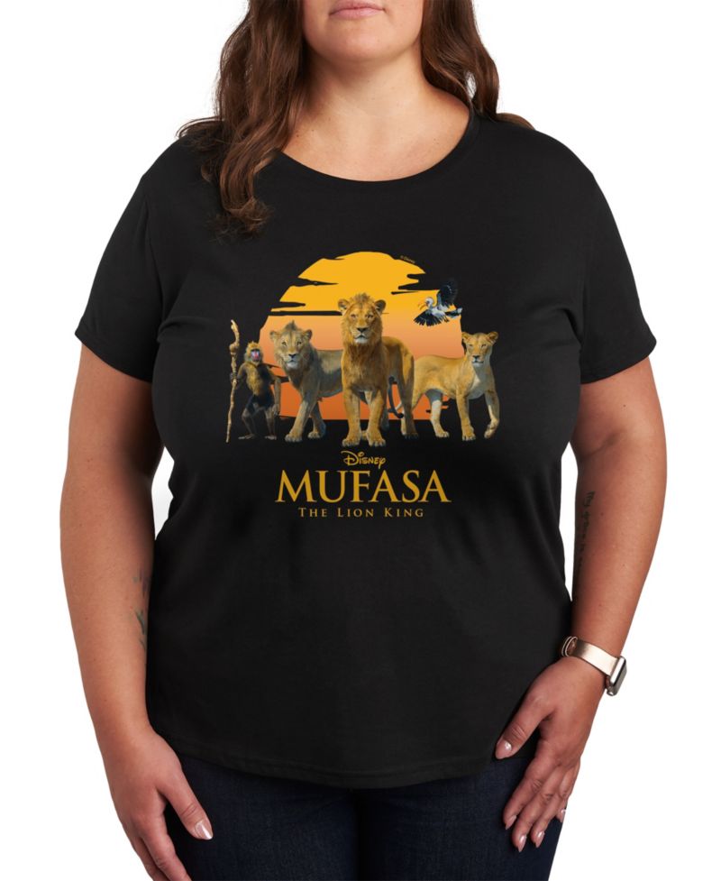 Plus Size Trendy Mufasa Graphic Crew Neck T-Shirt