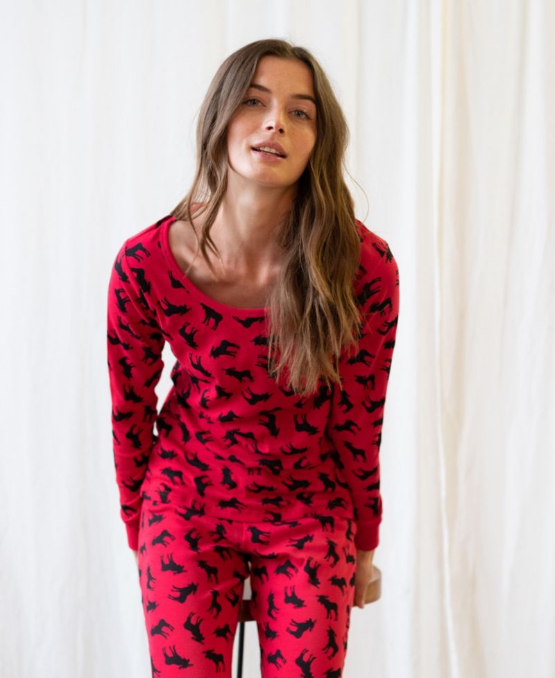 Women's Two Piece Cotton Holiday Pajamas