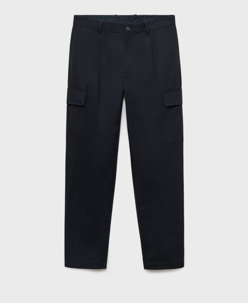 Men's Regular-Fit Cotton Cargo Pants